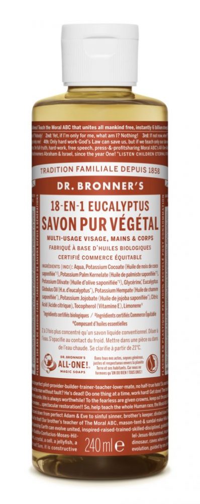 Dr. Bronner's Savon Liquide Eucalyptus 240ml