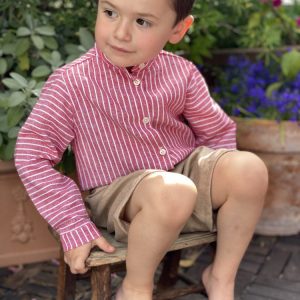 chemise en lin rayée MALO