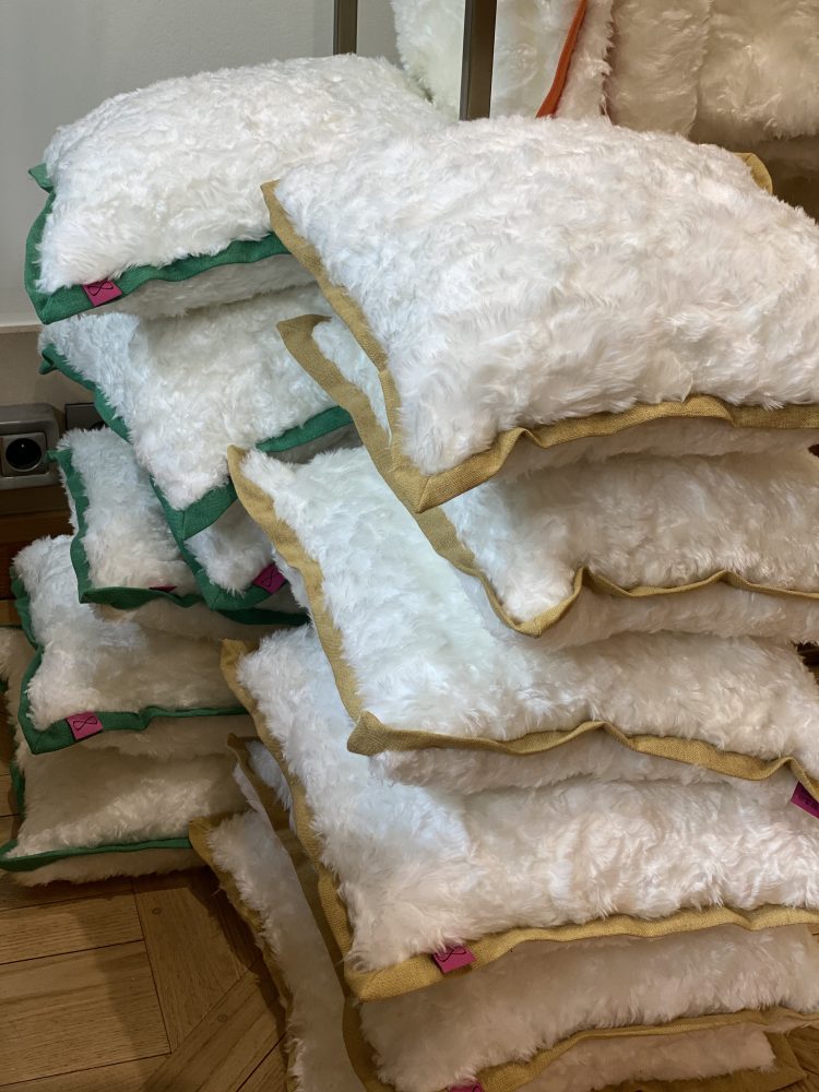 ligati/jenifer : coussins en lin et polyester FELICE (45,50€)