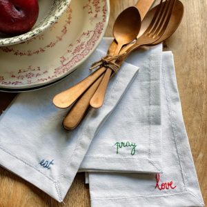 SERVIETTE DE TABLE "MESSAGE" @madamecrobalo