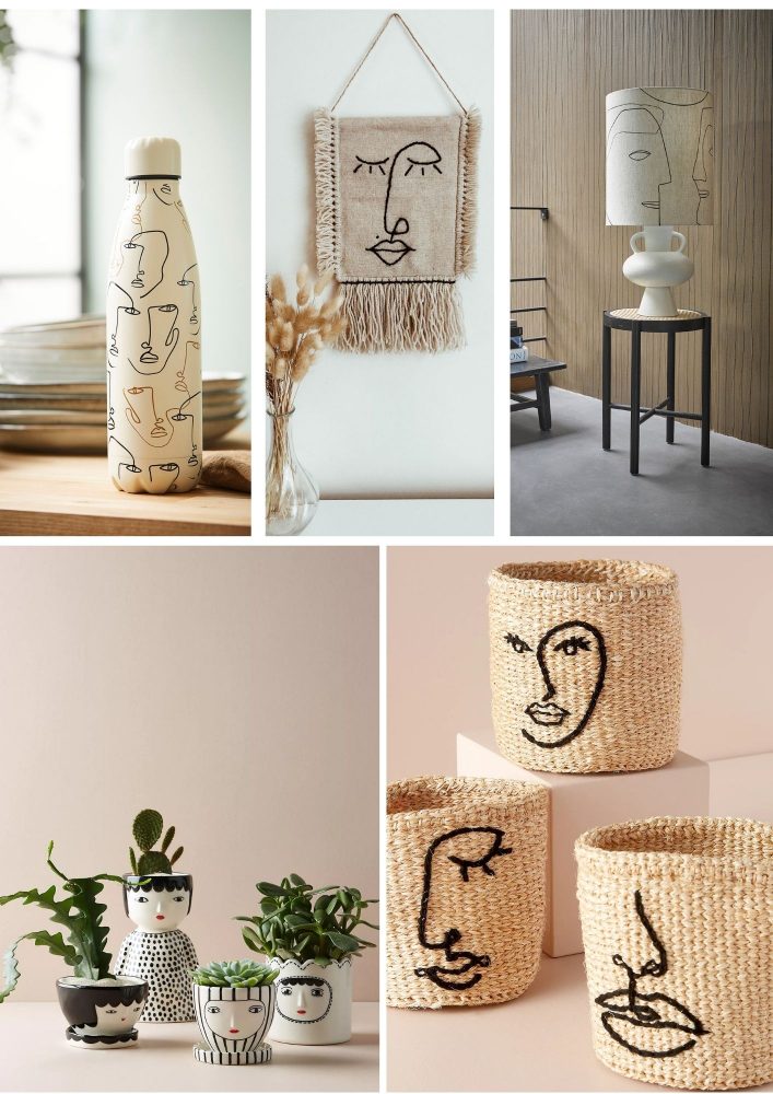 les visages dans la déco @madamecroblo